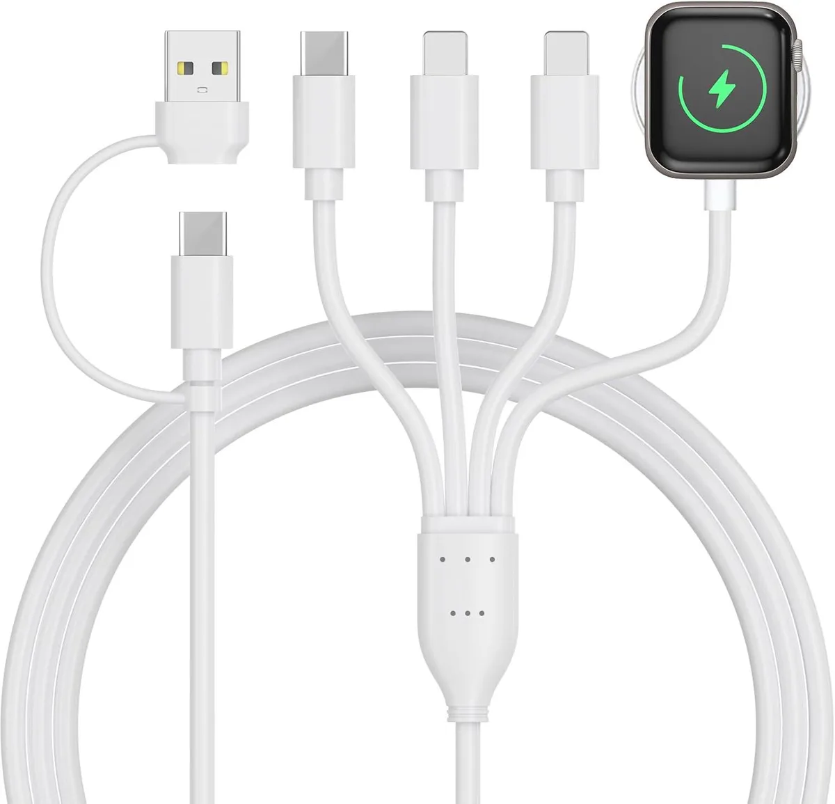BONAEVER BONAEVER 4-in-2 Multi Charging Cable White — product photo