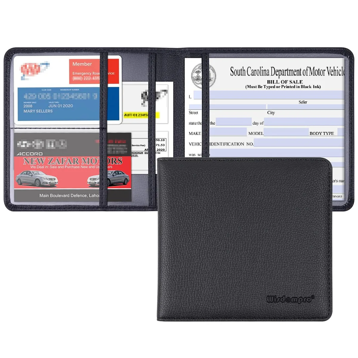 Viator Gear Wisdompro Car Document Holder Small Black 14 cm x 13 cm — product photo