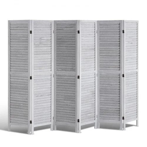 VEVOR VEVOR 6 Panel Wood Room Divider White 66.9 in — product photo