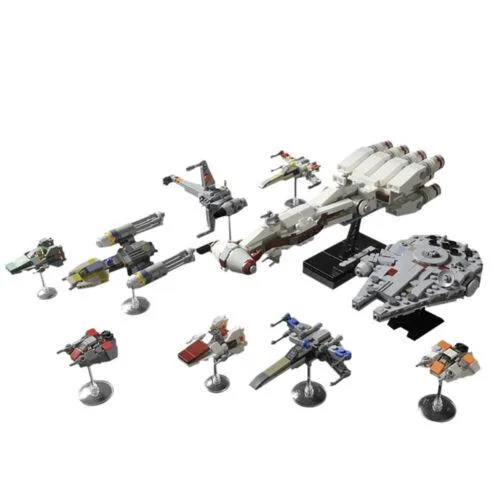 ZITIANYOUBUILD ZITIANYOUBUILD MOC-56438 Rebel Alliance Fleet 1125 Pieces 10-IN-1 Educational Building Set — product photo