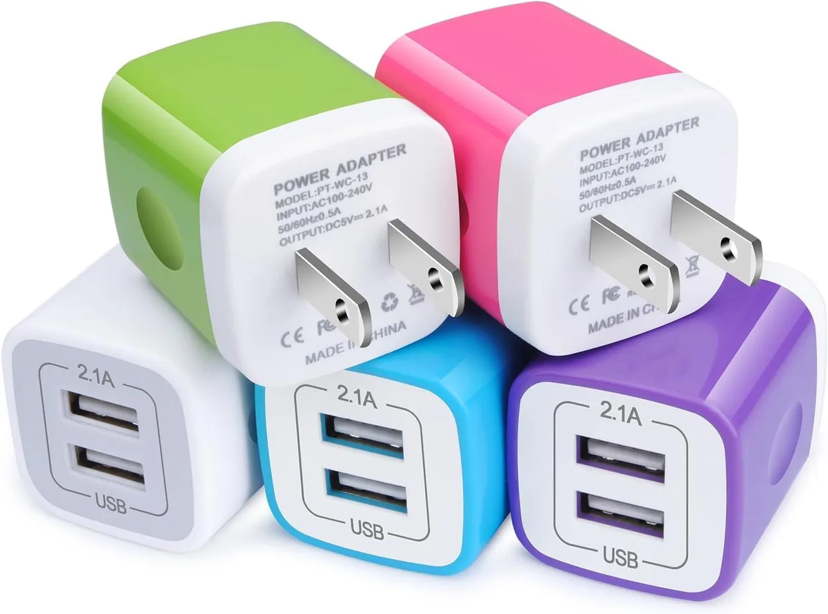 KINGARD KINGARD 5-Pack 2.1A USB Charger Kit — product photo