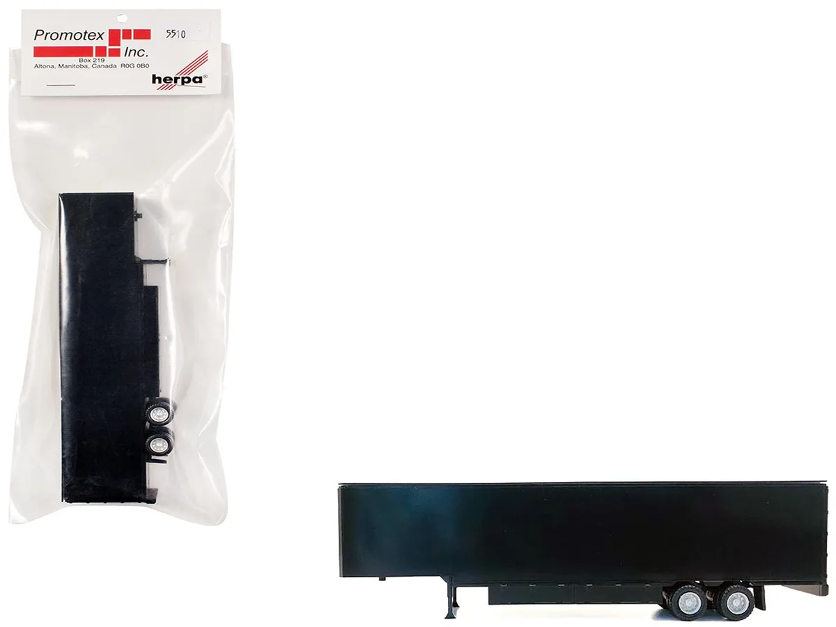 Promotex Promotex 48ft Moving Van Trailer Black 1/87 HO Plastic Model — product photo