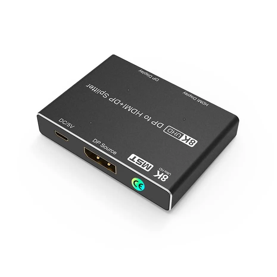 Vszerda Vszerda DP 1.4 to DP & HDMI 2.1 MST Hub Splitter 8K@30Hz 4K@144Hz — product photo