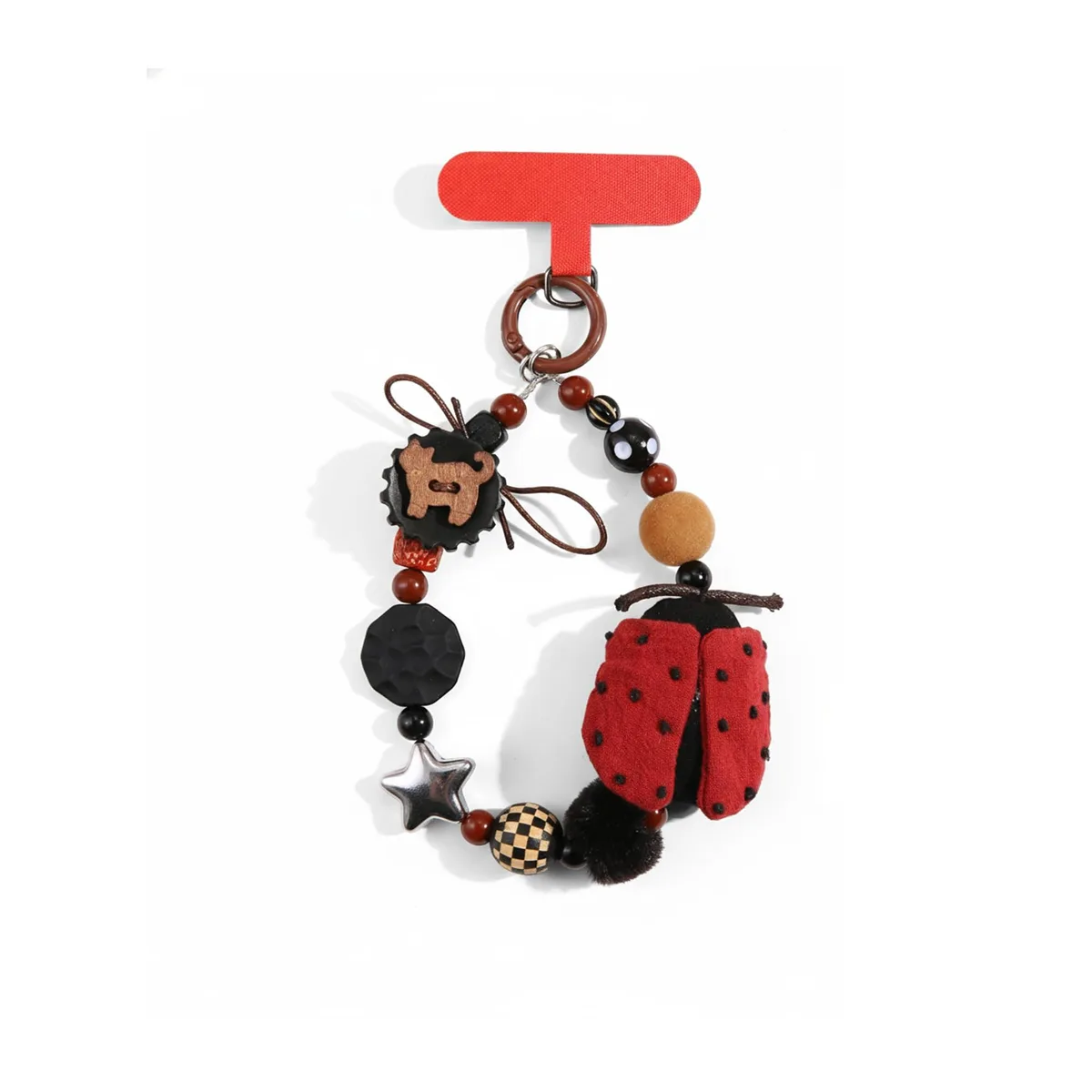  Motorola Beaded Phone Charm Wristlet SJL-001C Cat Star 5.7 in — product photo