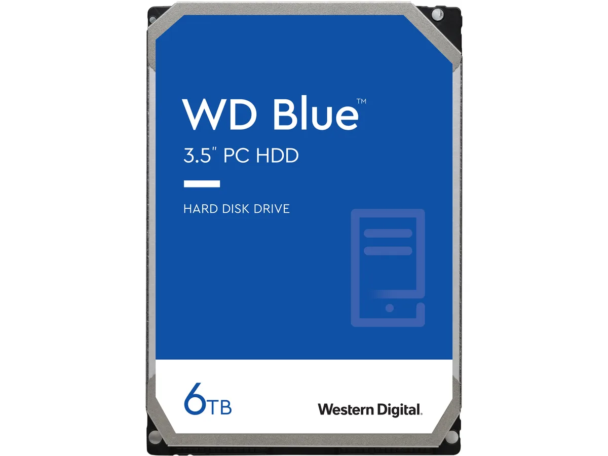 Western Digital Western Digital WD60EZAZ 6TB 5400 RPM 256MB 3.5" SATA internal hard drive — product photo