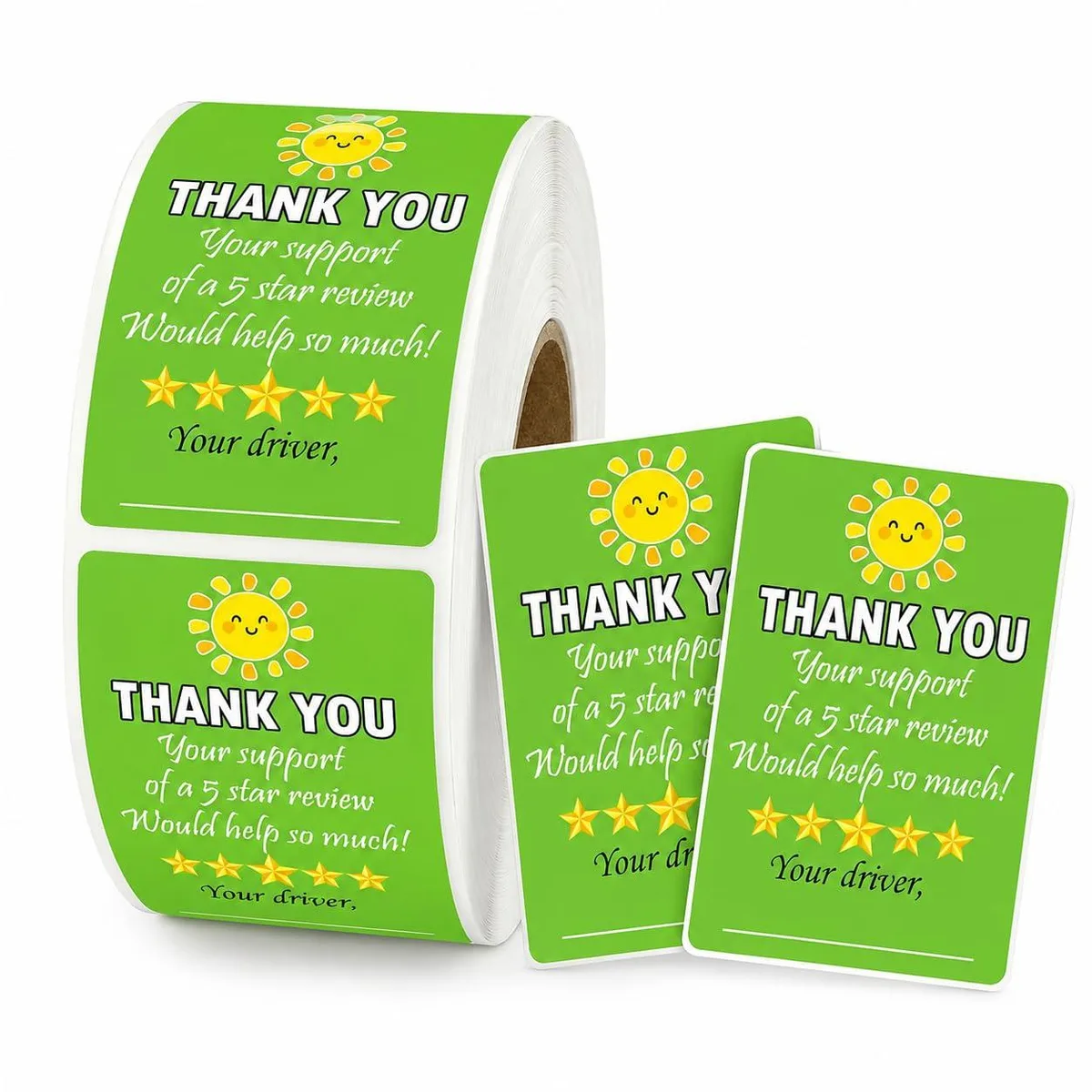  Remerabel 01 Thank You Tamper-Evident Stickers 200 Count 2x3 in — product photo
