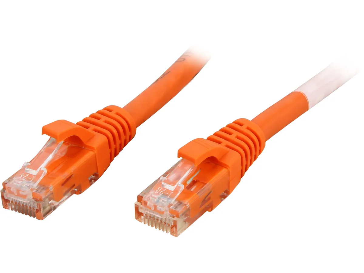 Cables To Go Cables To Go 27810 network ethernet cable Cat6 orange 1 ft — product photo