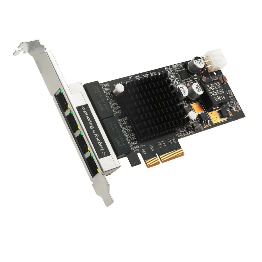 SIIG, Inc SIIG, Inc LB-GE0811-S1 4-Port Gigabit Ethernet PoE network card — product photo