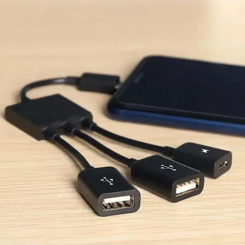 Hetai Tech Hetai Tech 3-in-1 Micro USB OTG Hub Cable 2.0 — product photo