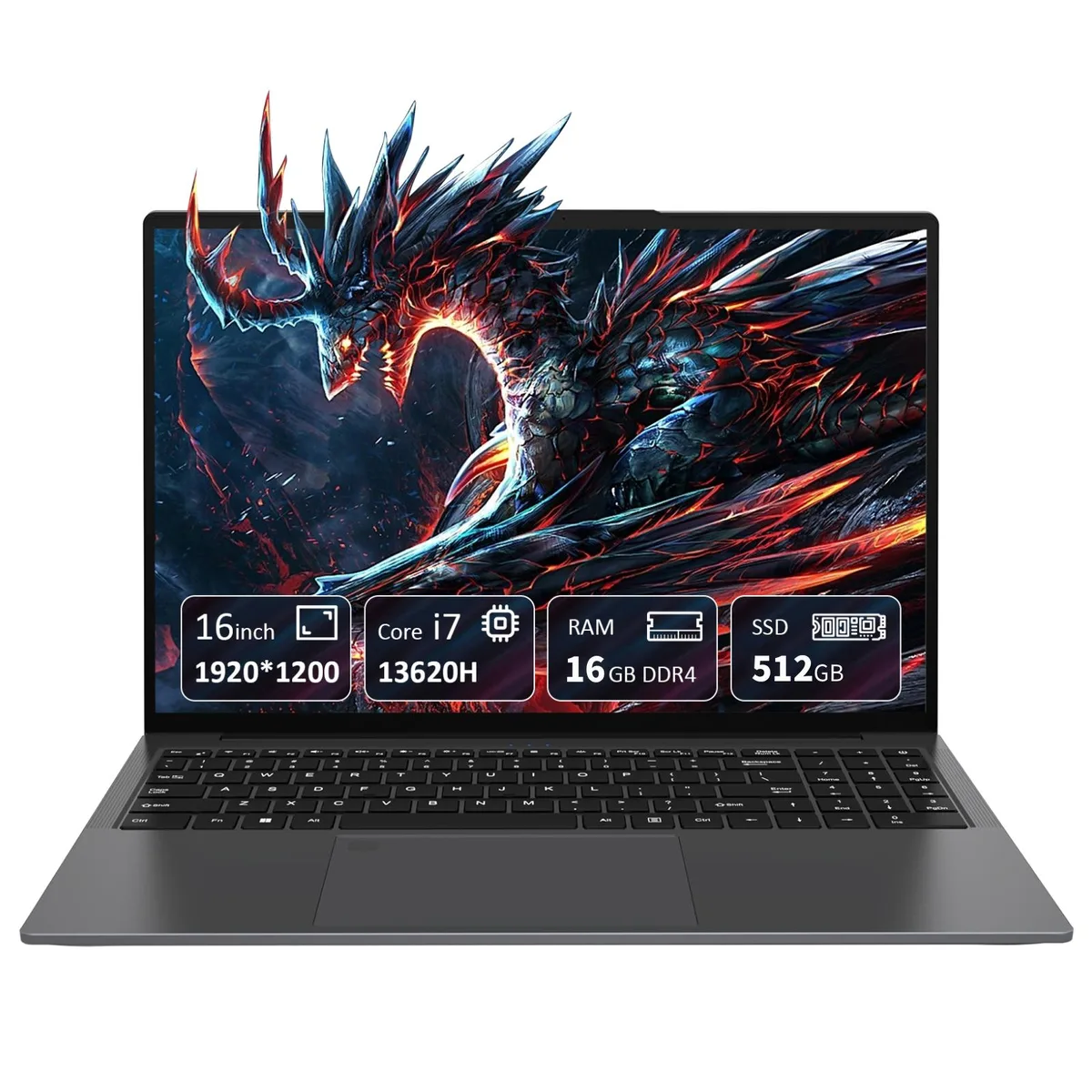 KurieTim KurieTim T160H laptop i7-13620H 16GB 512GB 16" FHD — product photo