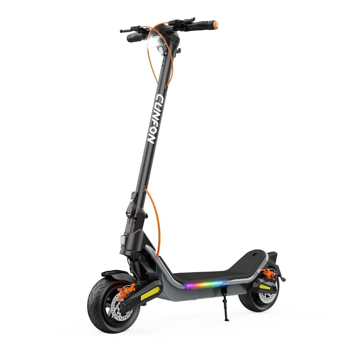CUNFON CUNFON RS500 electric scooter 35 miles 25 mph 1000W peak 9.5″ wide wheels IP56 — product photo