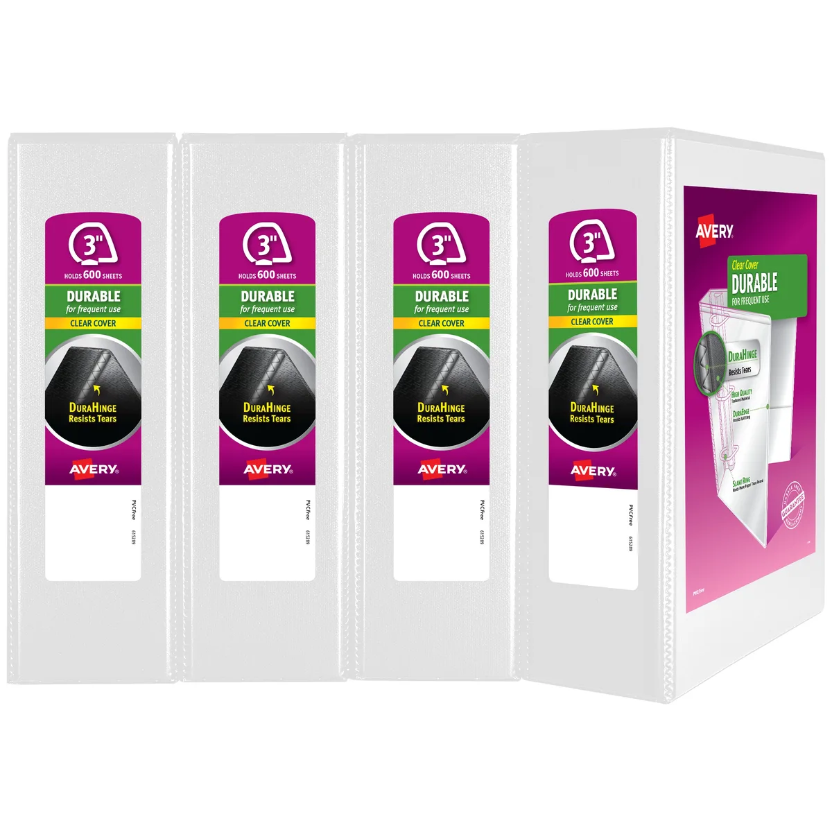 Avery Avery 7771117030 Durable View Binder 670 Sheet 11.00 x 8.50 White — fotografie produktu