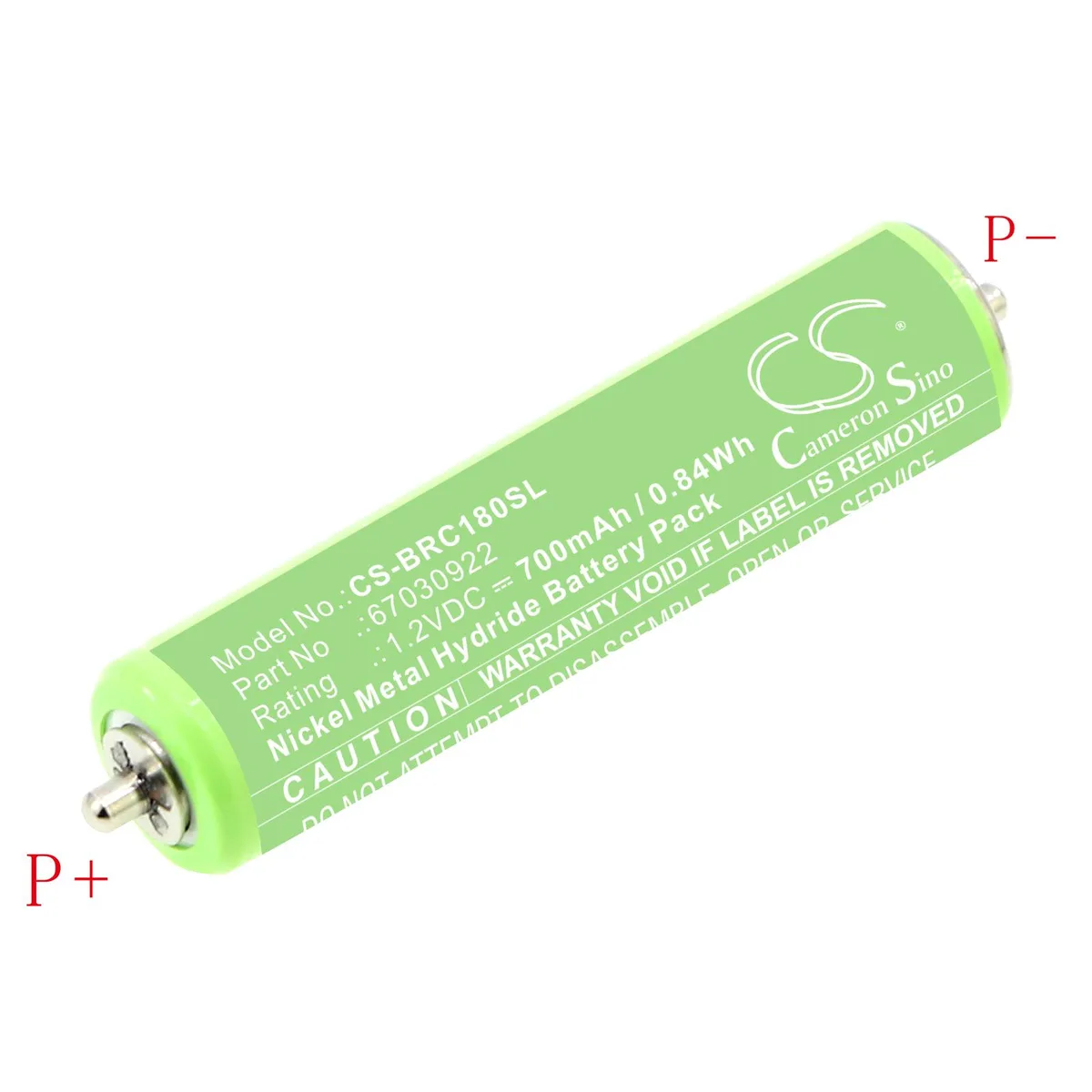 Cameron &amp; Co Cameron &amp; Co DS-CS-BRC180SL Ni-MH battery 0.7 Ah green — product photo