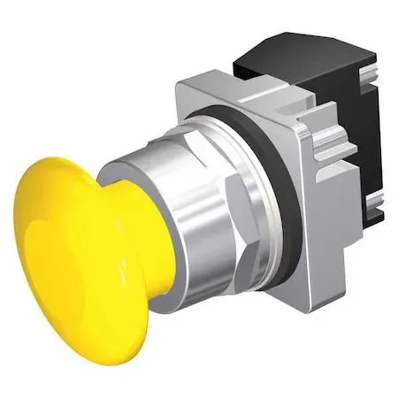 SIEMENS SIEMENS 52PM9W4A Mushroom Head Push Button 30 mm 1NO/1NC Yellow — product photo