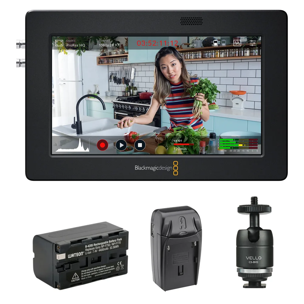 Blackmagic Design Pty. Ltd. Blackmagic Design Pty. Ltd. Video Assist 3G-SDI/HDMI 5" Recorder/Monitor Bundle video capturing device — product photo