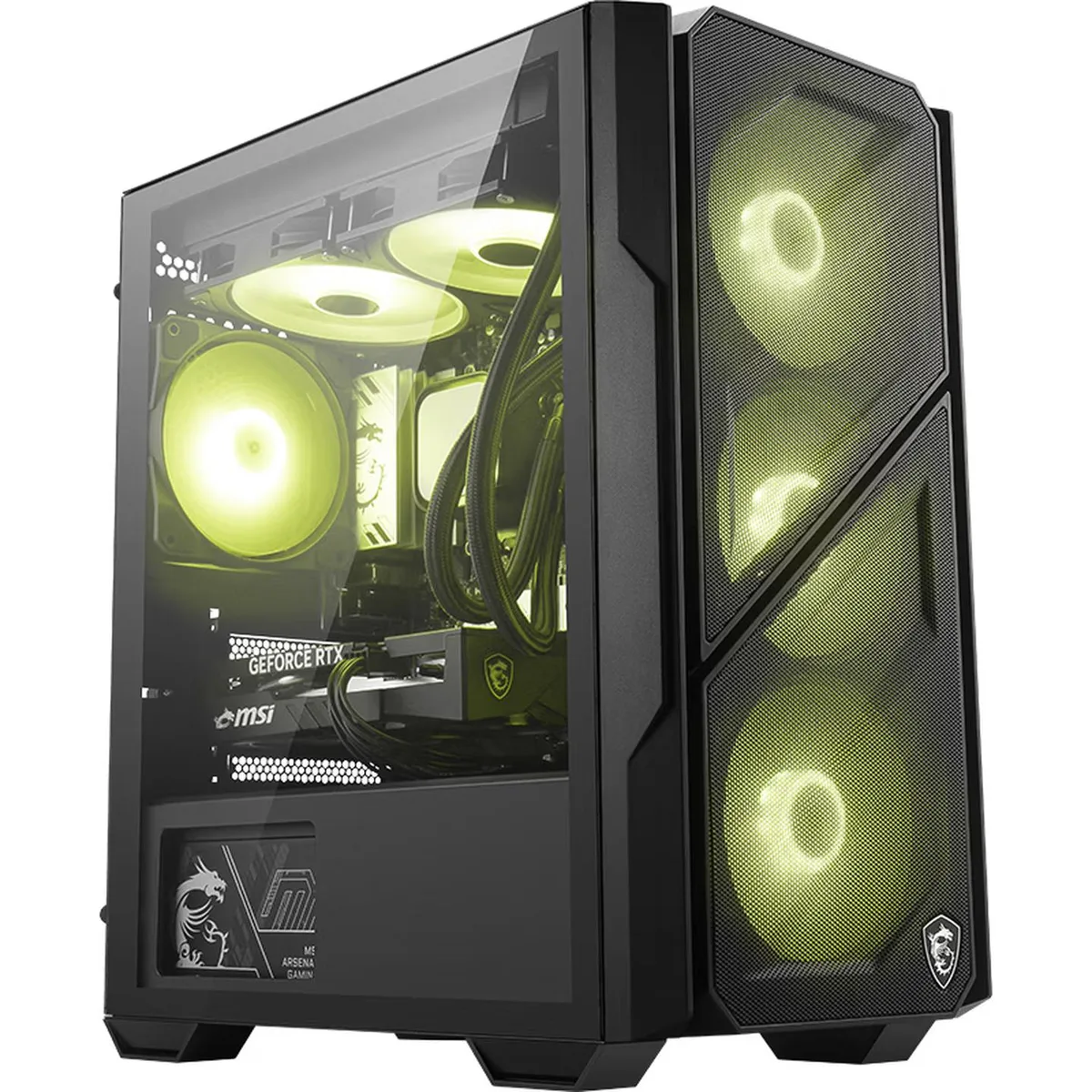 MSI MSI MAG FORGE M110L AIRFLOW Black PC Case — product photo