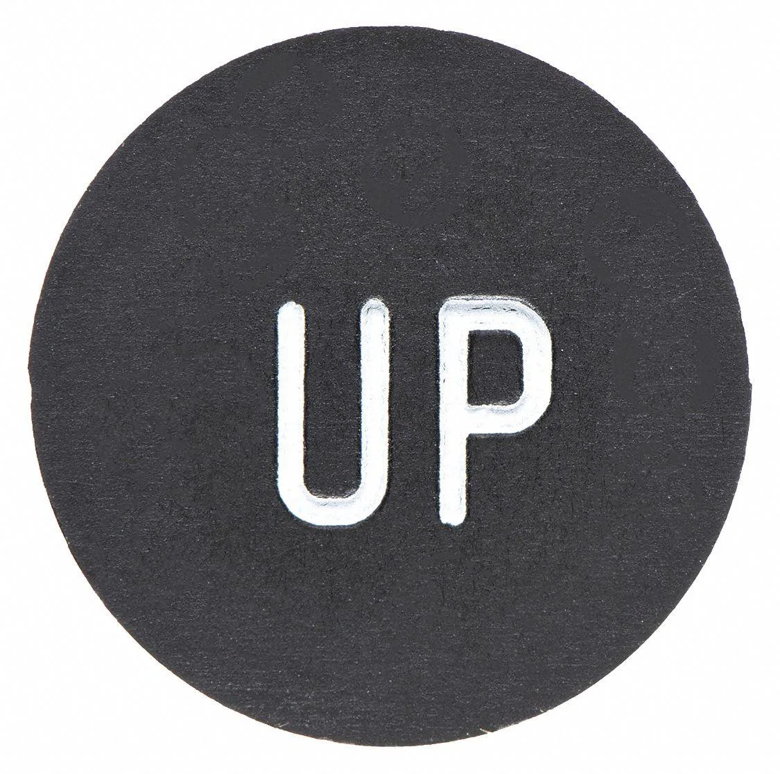Round plastic legend insert with upward arrow text for 9001 Type B control stations