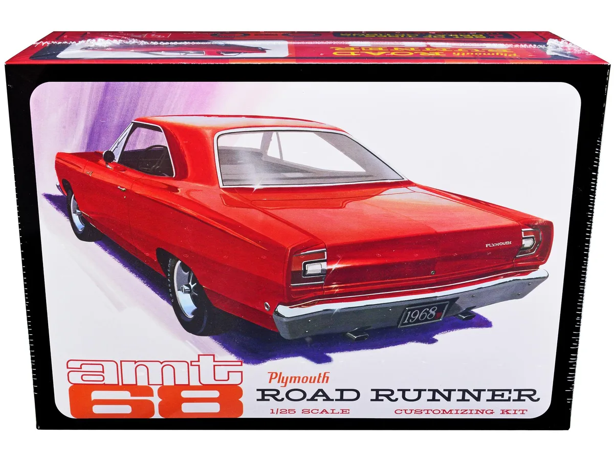 AMT AMT 1968 Plymouth Road Runner 1/25 Scale Model Kit 112 Parts — product photo