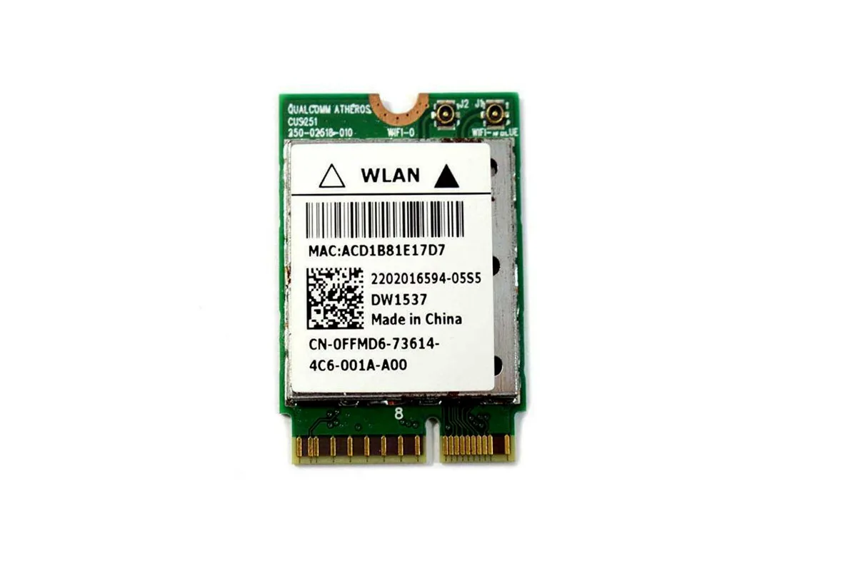 DELL DELL QCSNFA282 DW1537 Wi-Fi adapter Bluetooth 4.0 802.11 a/b/g/n — product photo
