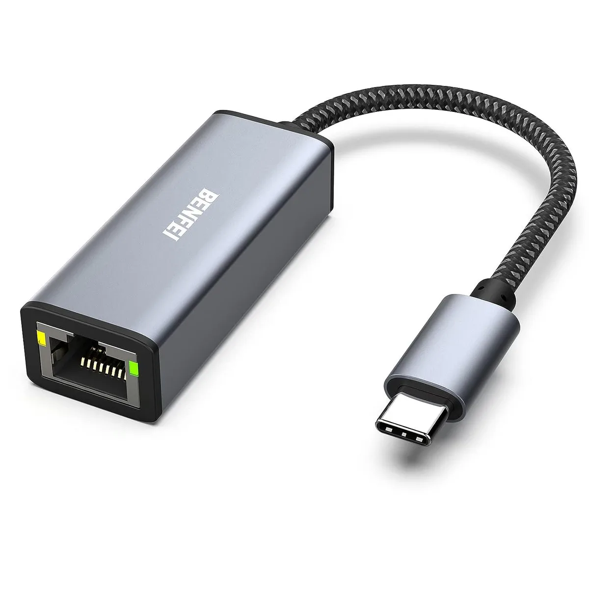 GCROWN GCROWN USB-C to Ethernet Adapter 1Gbps Thunderbolt 3/4 — product photo