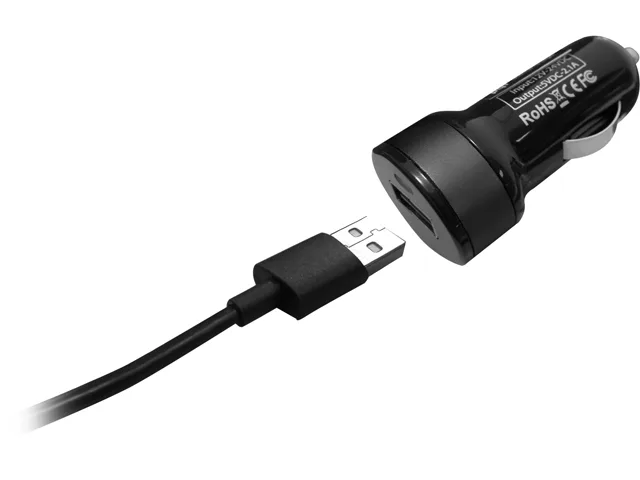 PQI PQI 6PCM-008R0006A Dual Plug Car Charger Lightning Micro USB Black — product photo