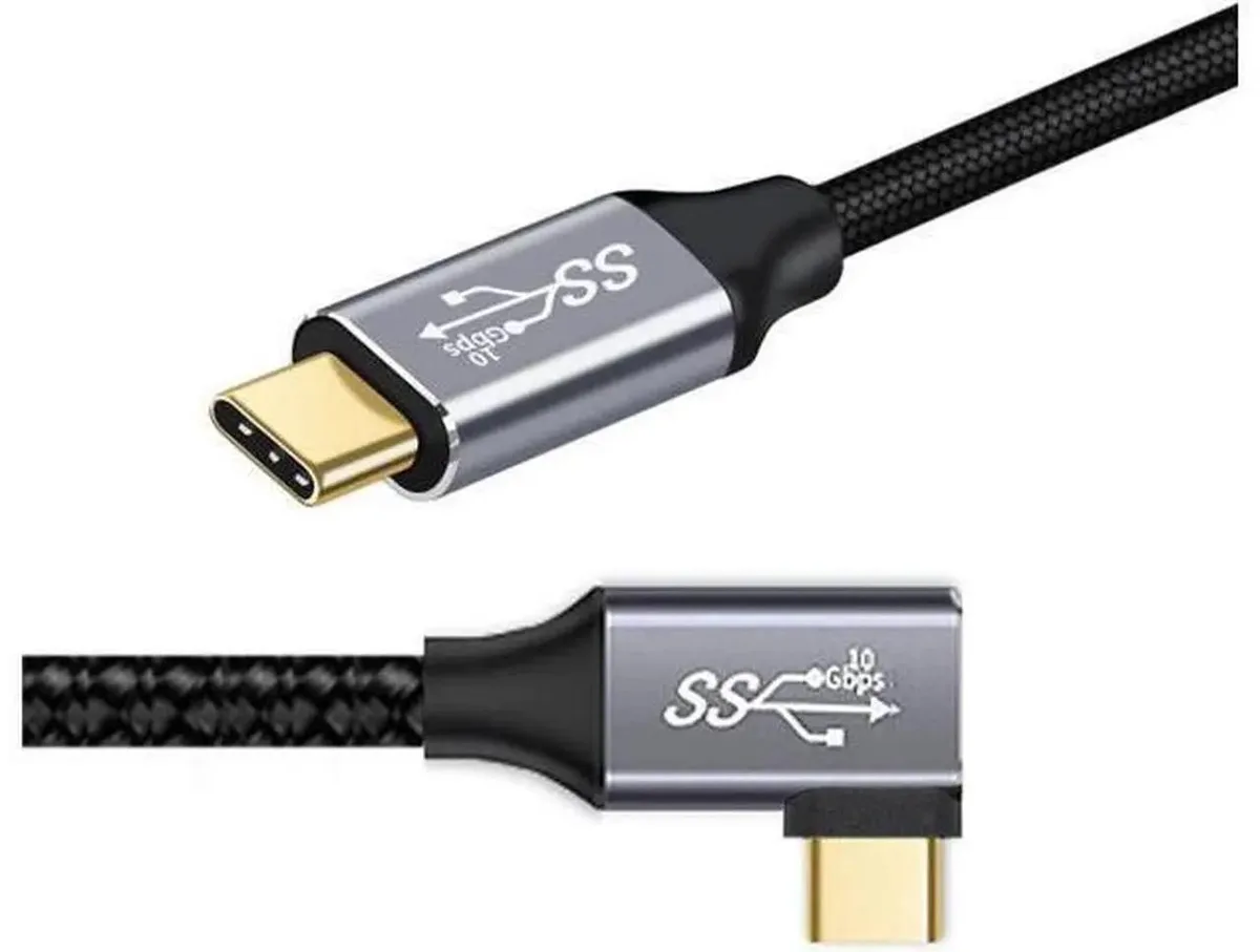 SMUGDESK SMUGDESK 90° USB-C to USB-C Cable 0.5m 10Gbps 100W — product photo