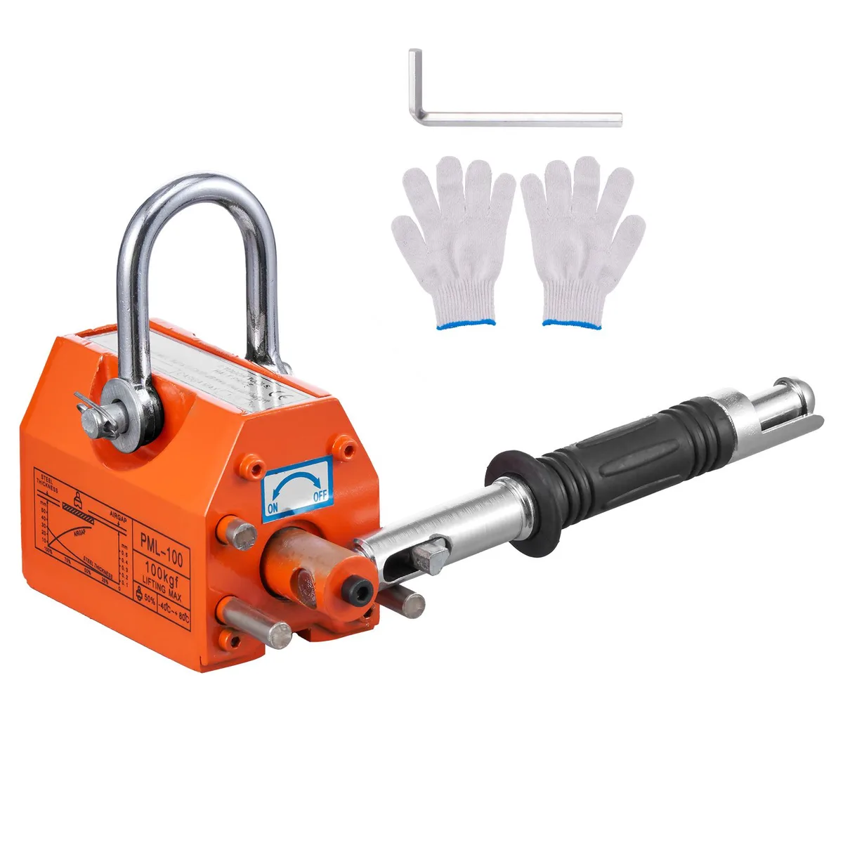 VEVOR VEVOR PML-100 Magnetic Lifter 220 lbs/100 kg 2.5 Safety Factor — product photo