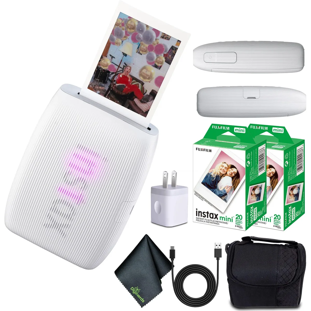 FUJIFILM FUJIFILM INSTAX MINI LINK 3 Smartphone Printer Clay White + 40 Film — product photo