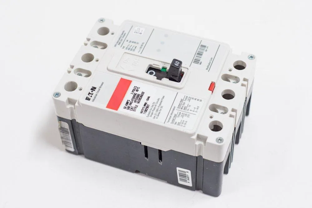 Eaton Eaton HFD3060 3-Pole 60A 600V AC 250V DC Circuit Breaker — product photo