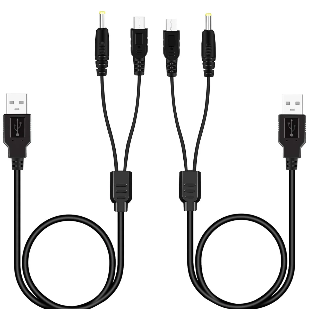  Xahpower 2-in-1 PSP Charger Cable 2 Pack for PSP 1000 2000 3000 E-1000 — product photo