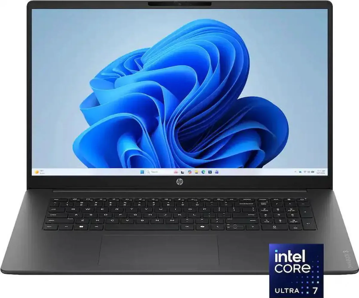 HP HP OmniBook 3 17-dg0107dx laptop 17.3" Intel Core Ultra 7 255U 12-Core 64GB DDR5 512GB SSD — product photo