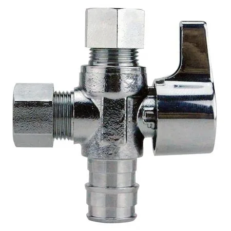 Apollo Apollo EPXVS123838C PEX-A Barb x Compression Dual Outlet Stop Valve — product photo