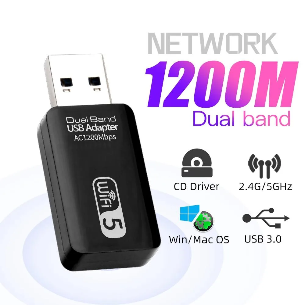 YINGHUA YINGHUA 1200Mbps USB 3.0 Dual Band Wi-Fi Adapter — product photo
