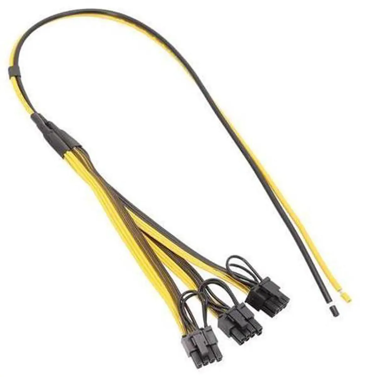 SMUGDESK SMUGDESK 8Pin to 3x 6+2Pin GPU Power Splitter Cord 12AWG/18AWG 50cm/20cm — product photo