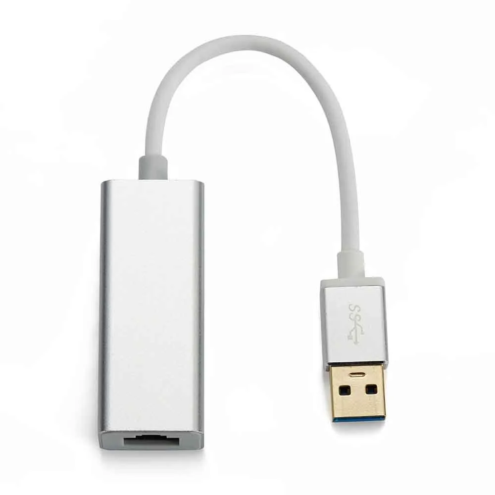 YINGHUA YINGHUA USB 3.0 Ethernet Adapter RJ45 10/100/1000Mbps Silver — product photo