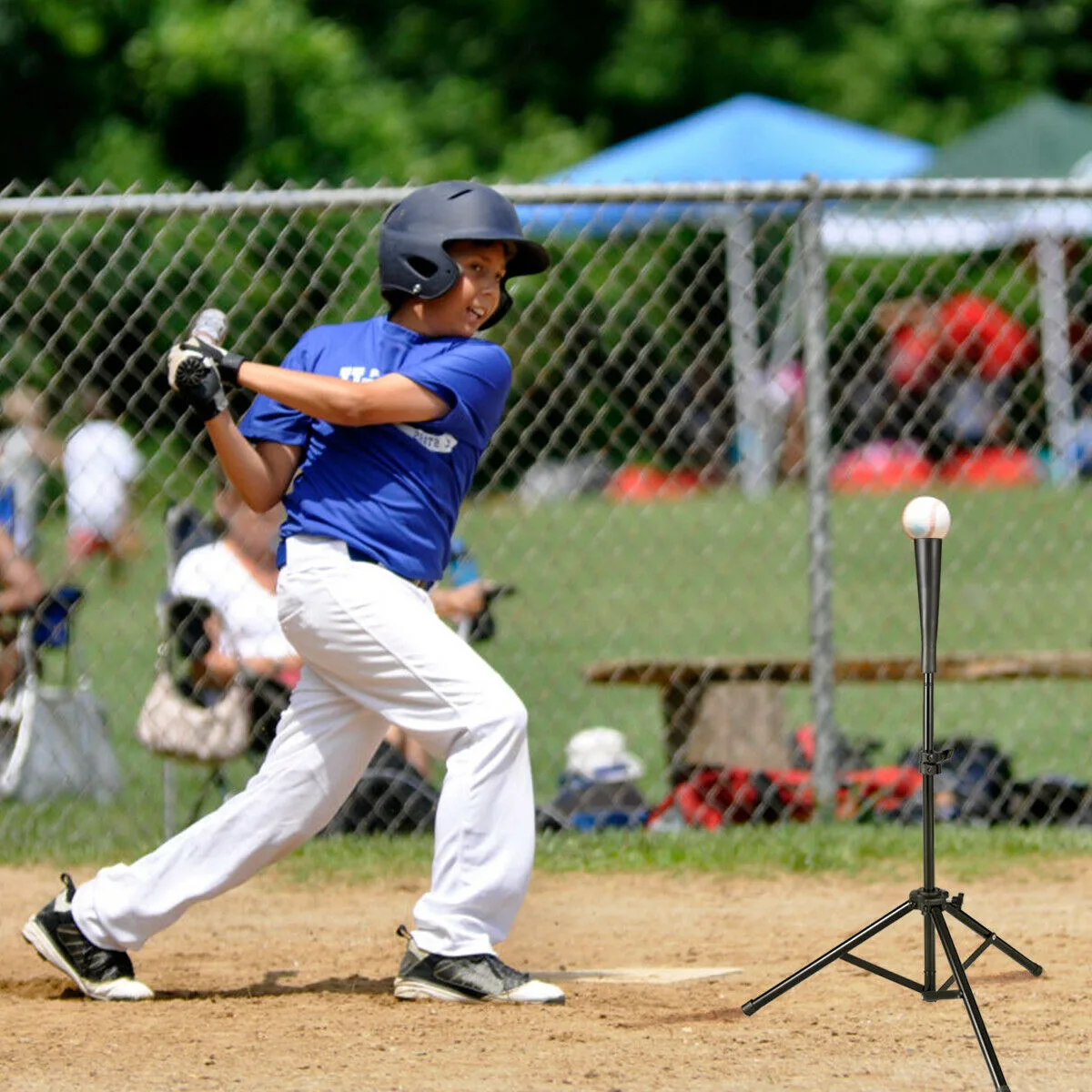Costway Costway Baseball Softball Batting Tee Tripod Height Adjustable 28" - 44 — product photo
