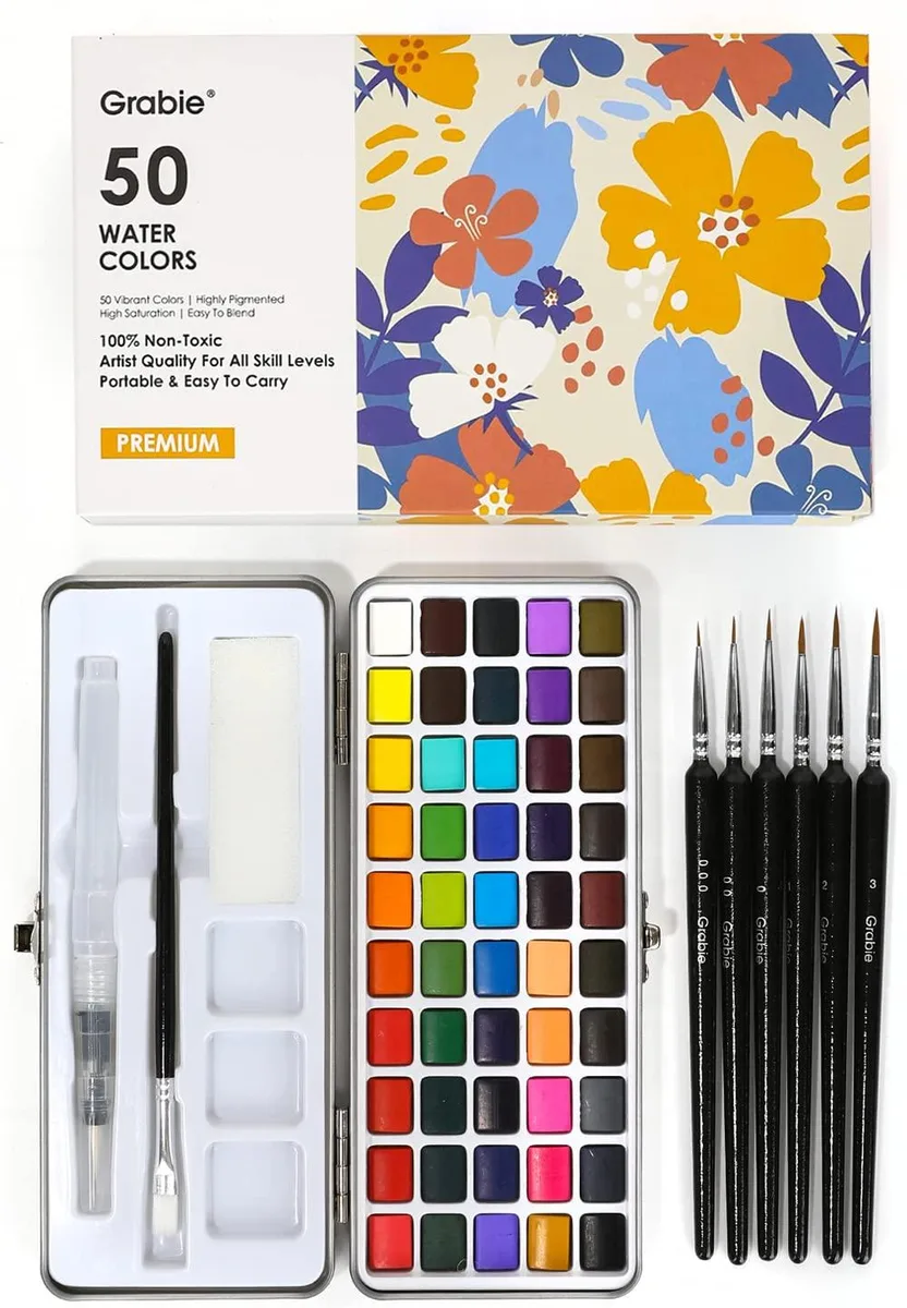  Grabie GRE002 50 Color Watercolor Paint Set — product photo