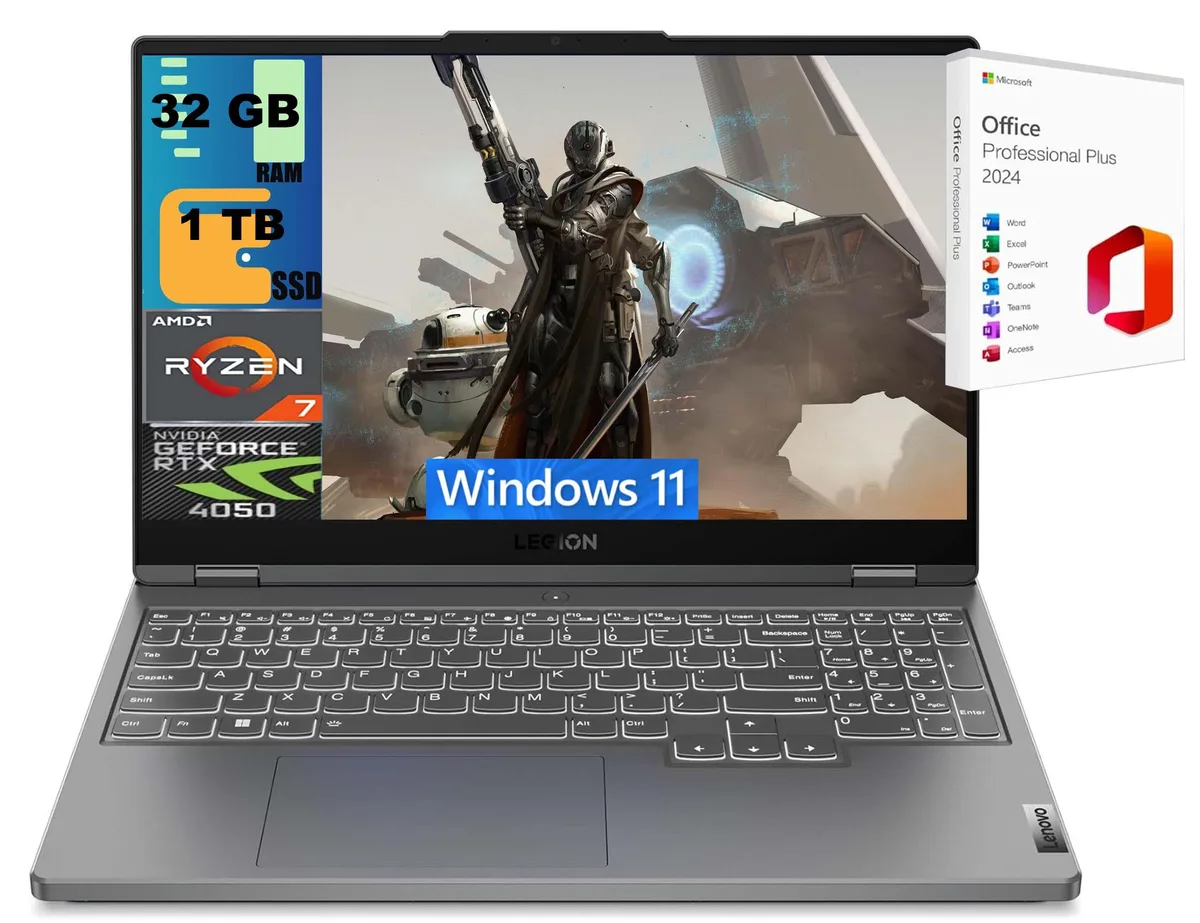 Lenovo Lenovo LOQ 15 gaming laptop Gray — product photo