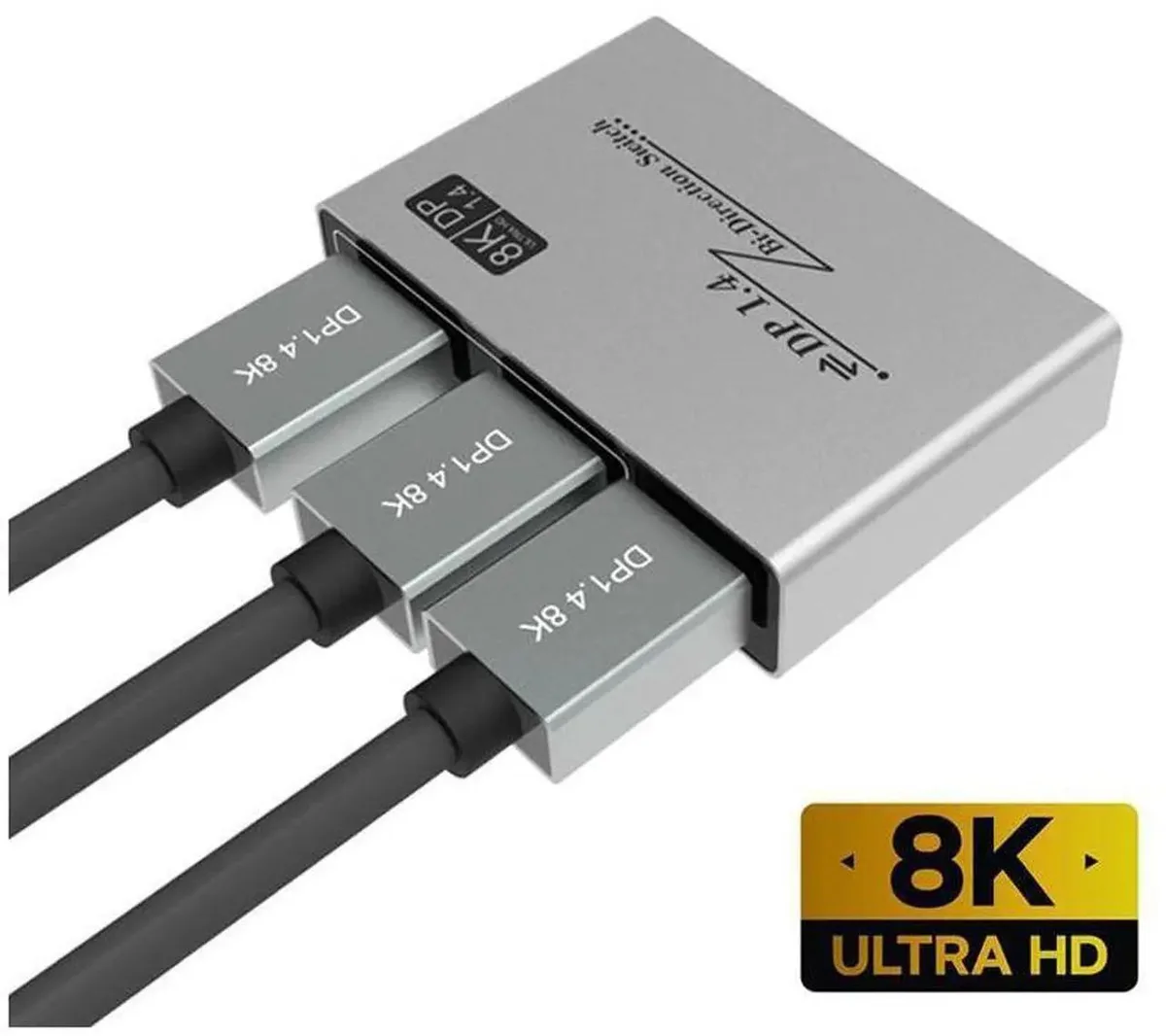 SMUGDESK SMUGDESK Bi-directional DP 1.4 Switch Splitter KVM 8K@30Hz 4K@120Hz — product photo