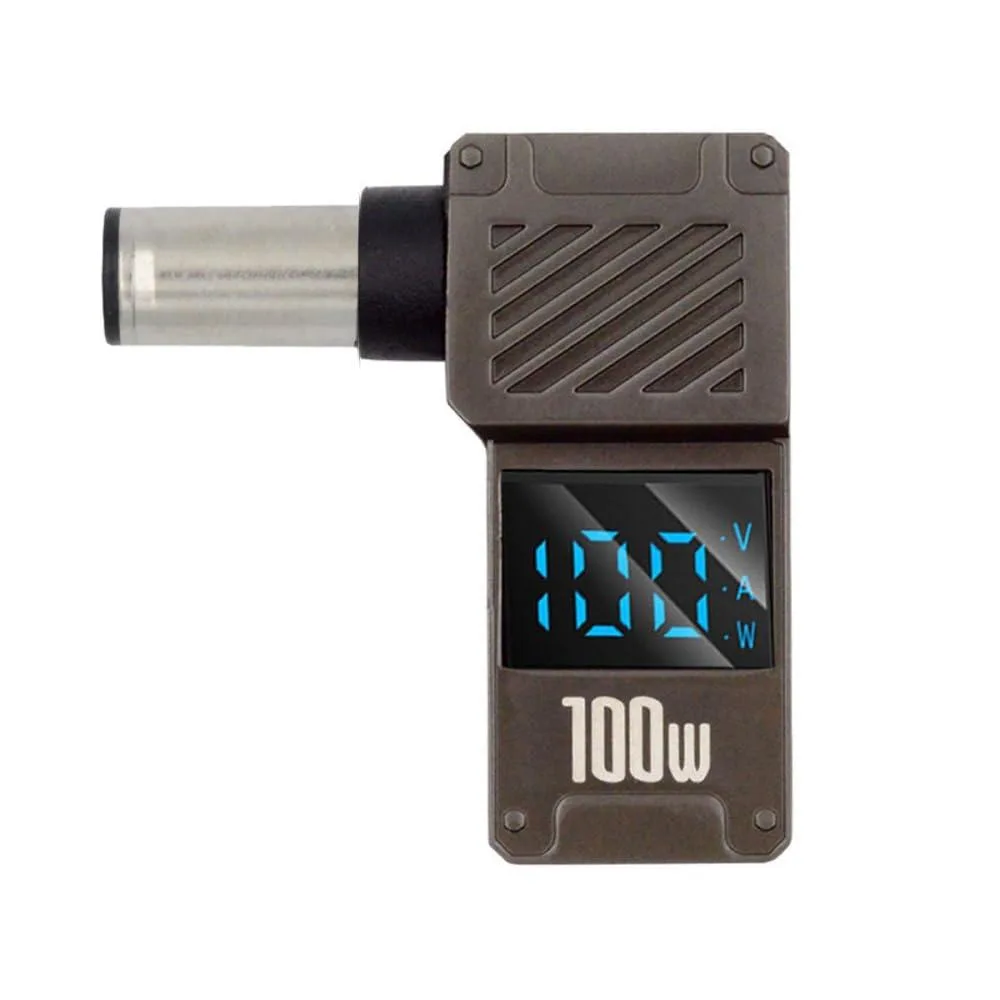 LORDWORLD LORDWORLD USB-C PD to DC 7.4×5.0 mm 90° Adapter with LED Display 100W 20V 5A — product photo