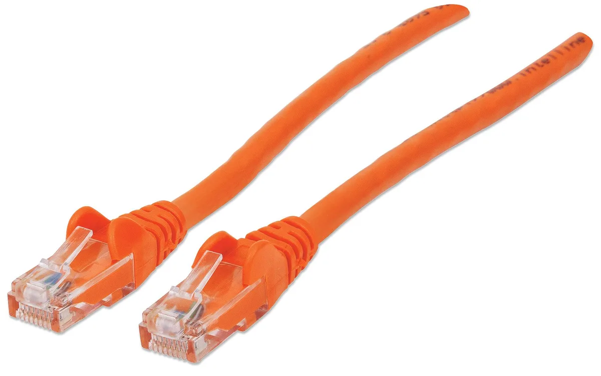 Intellinet Network Solutions Intellinet Network Solutions Cat6 UTP network ethernet cable 1 ft Orange — product photo