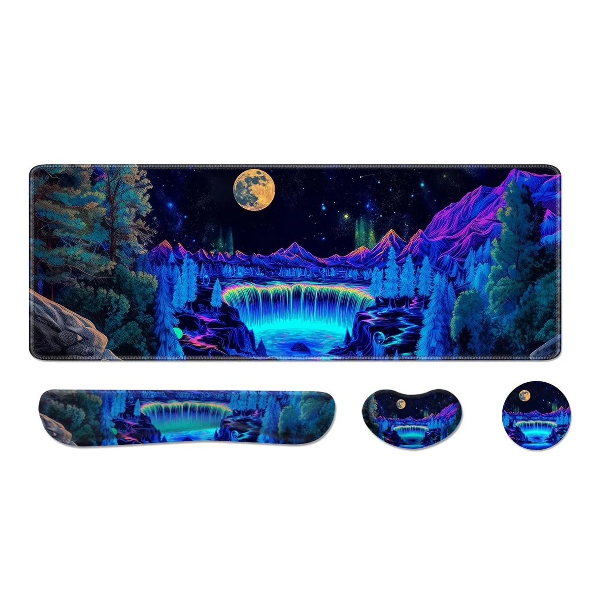  AFUZLE 4JT Keyboard Wrist Rest 16.9×4.4 in Memory Foam — product photo