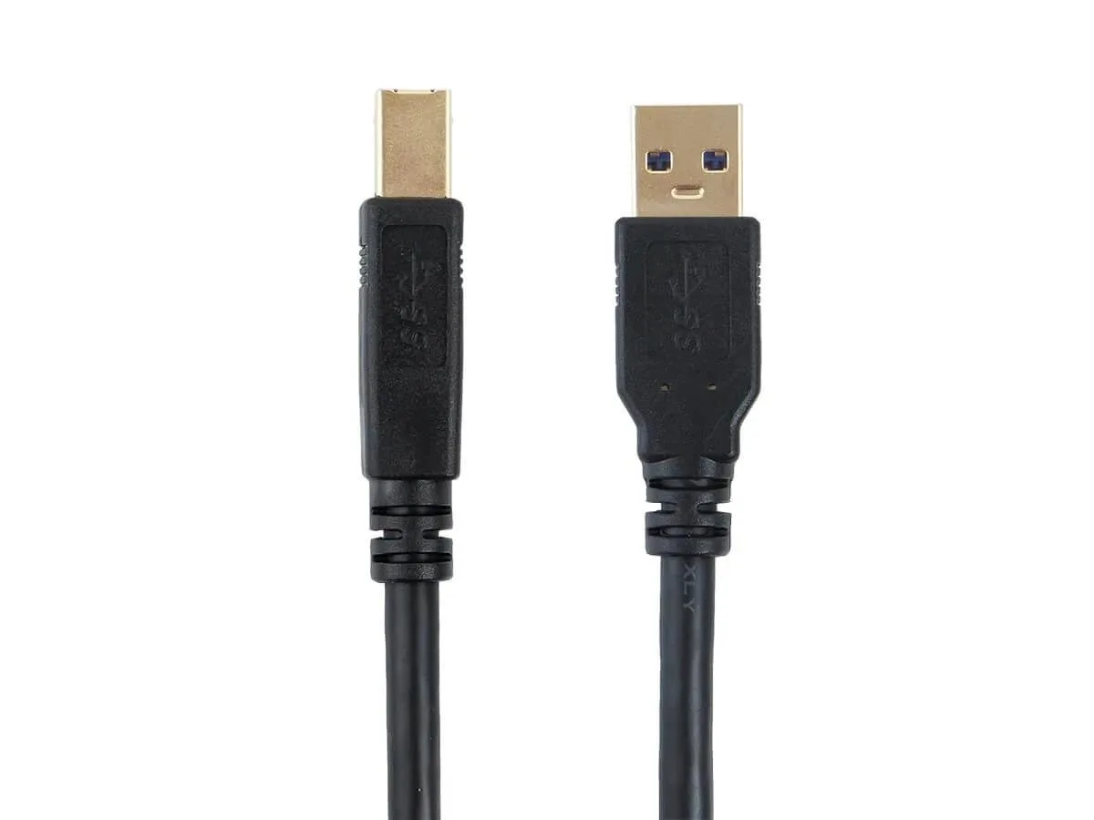 Monoprice Inc. Monoprice Inc. USB 3.0 Cable 3.00 ft USB Type-A Male to USB Type-B Male Black 113747 — product photo
