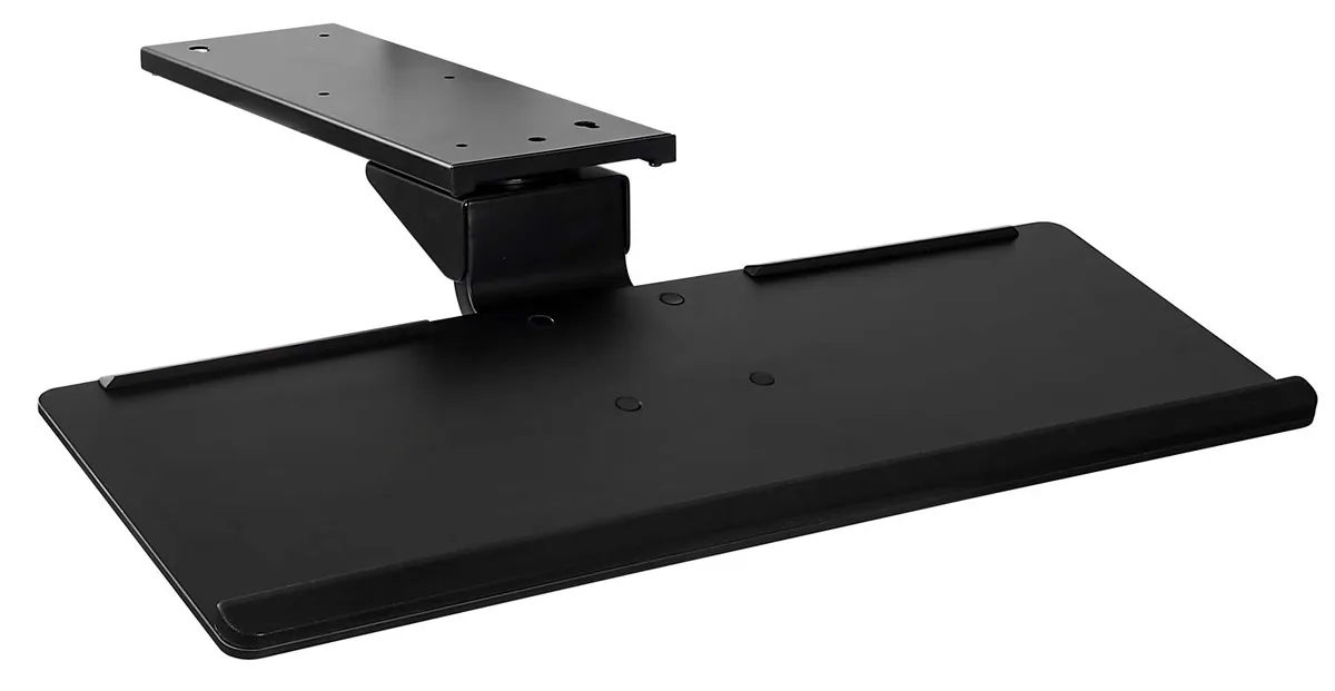 Mount-It Mount-It MI-7138 Under Desk Keyboard Tray with Gel Wrist Pad 17 Inch Track — product photo