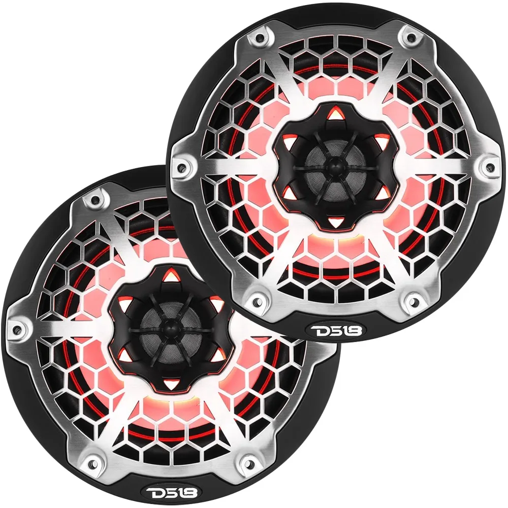DS18 DS18 NXL-6M/BK 6.5" 2-way marine electronic speaker pair — product photo