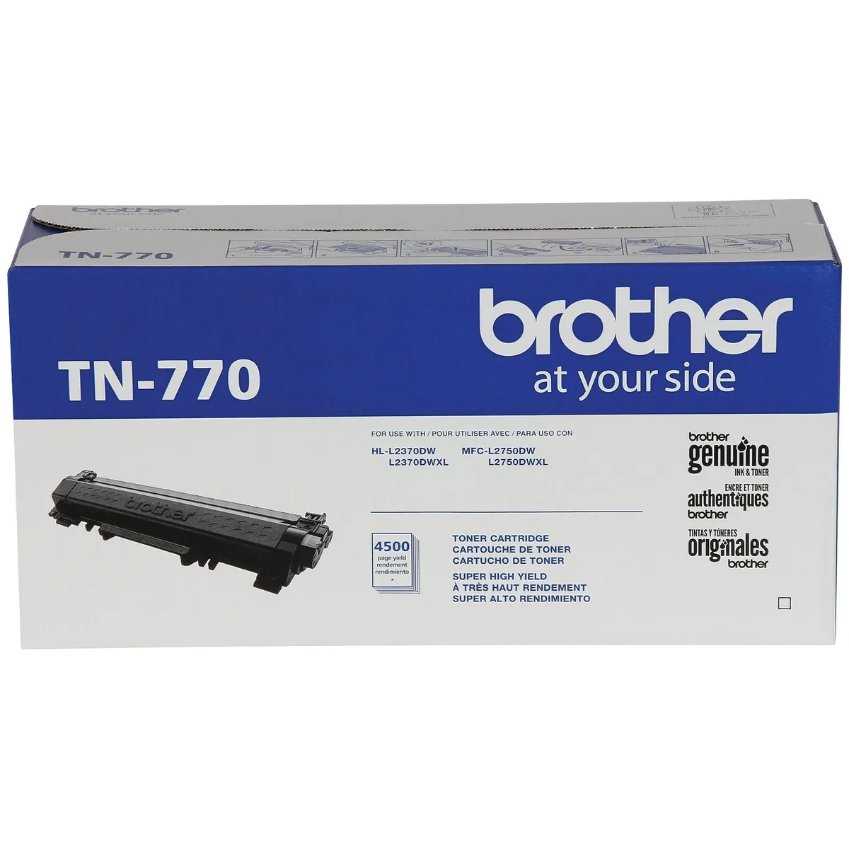 Brother Brother TN-770 Black Toner Cartridge Extra High Yield 4500 Pages — product photo