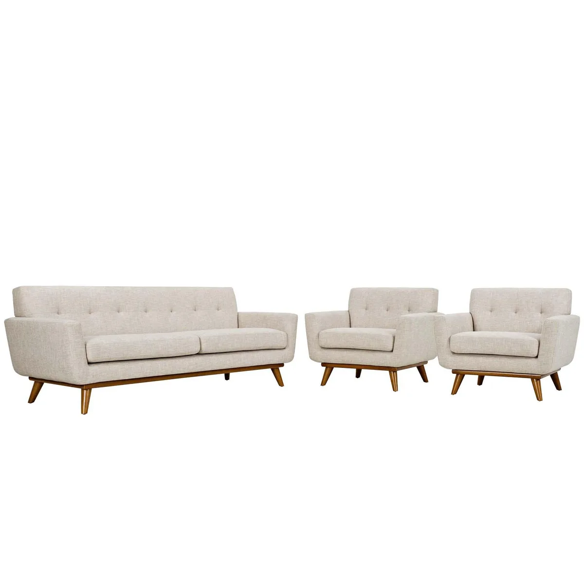 Modway Furniture Modway Furniture Engage 3-Piece Sofa Set Beige — product photo