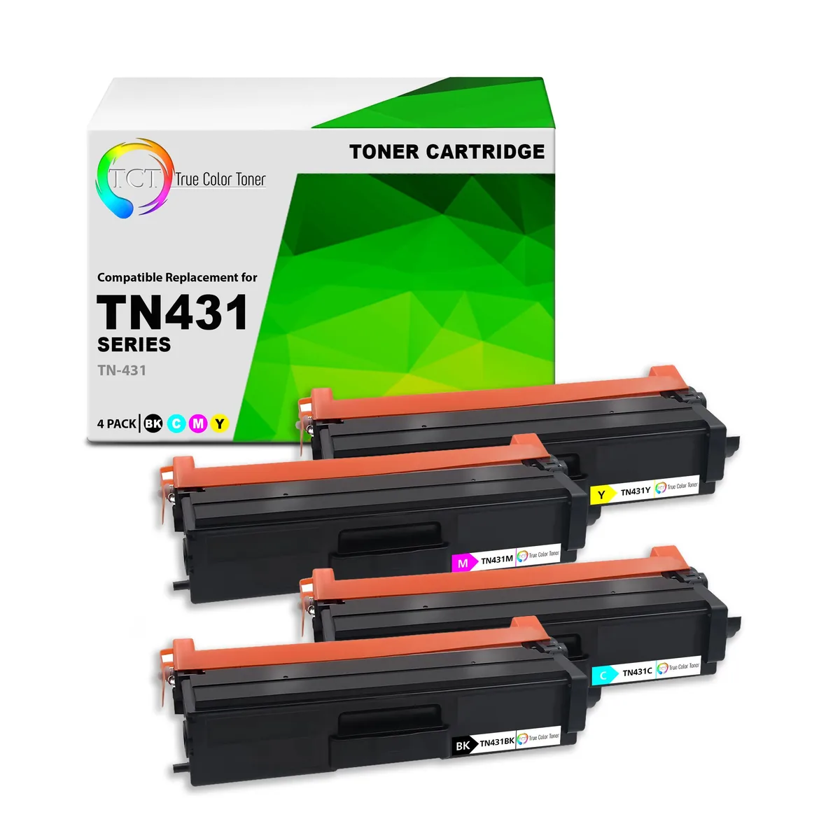 True Color Toner True Color Toner TN431 4 Pack Standard Yield Toner Cartridges — product photo