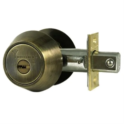 Mul-T-Lock Mul-T-Lock HD2-09-006 Antique Brass Hercular Double Cylinder Deadbolt door lock — product photo