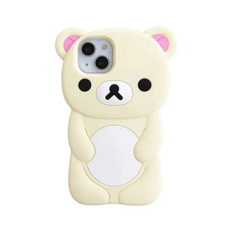 SOEWIOU SOEWIOU TEDDY Ultra Thick Silicone Case Beige iPhone 13 — product photo